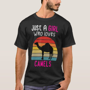 T-shirt Juste Une Fille Qui Aime Les Camels Cute Camel Gir