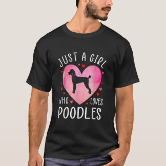 T-shirt Juste une fille qui aime les canicules Chien Mama 