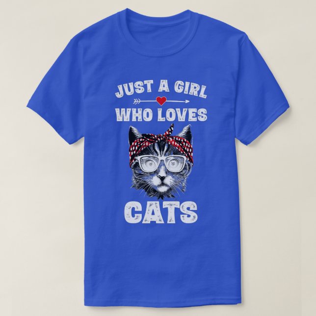 T-shirt Juste Une Fille Qui Aime Les Chats Mignonne Propri (Design devant)