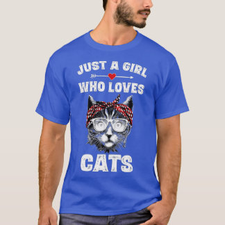 T-shirt Juste Une Fille Qui Aime Les Chats Mignonne Propri