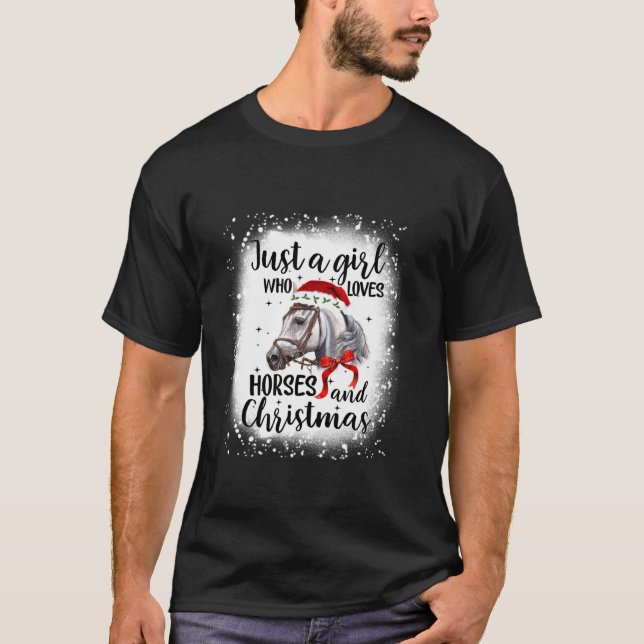 T-shirt Juste Une Fille Qui Aime Les Chevaux Et Les Chevau (Devant)