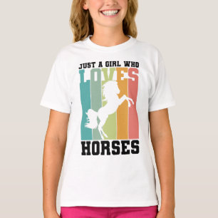 T-shirt Juste une fille qui aime les chevaux Horse Girl