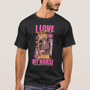 T-shirt Juste Une Fille Qui Aime Les Chevaux, L'Équestre D