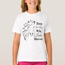 Juste une fille qui aime les chevaux personnalisés