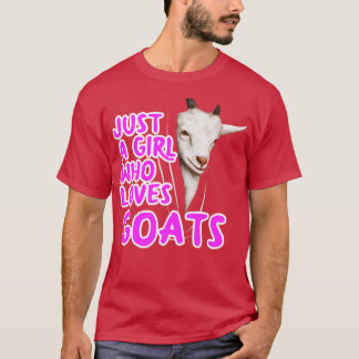 T-shirt Juste une fille qui aime les chèvres