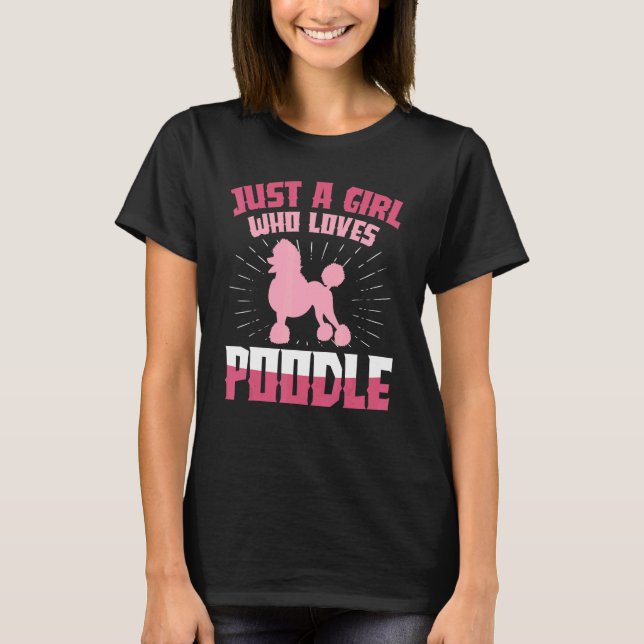 T-shirt Juste Une Fille Qui Aime Les Chiens De Poiche Anim (Devant)