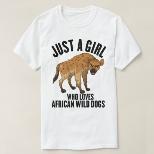 T-shirt Juste une fille qui aime les chiens sauvages afric