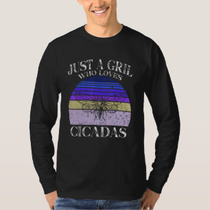 T-shirt Juste Une Fille Qui Aime Les Cicadas Entomologues