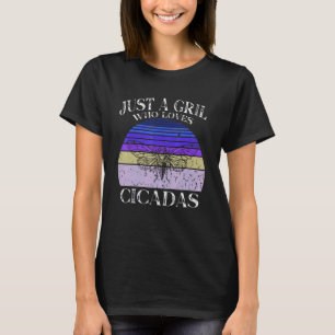 T-shirt Juste Une Fille Qui Aime Les Cicadas Entomologues