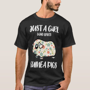 T-shirt Juste une fille qui aime les Cochons de Guinée