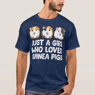 T-shirt Juste une fille qui aime les cochons de Guinée866