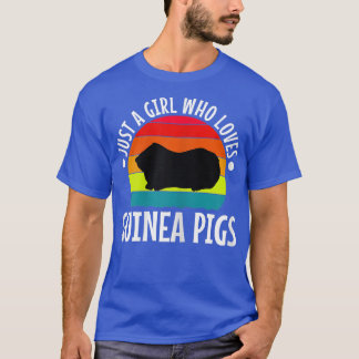 T-shirt Juste une fille qui aime les cochons de Guinée 834