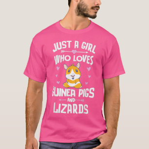 T-shirt Juste Une Fille Qui Aime Les Cochons De Guinée Et 