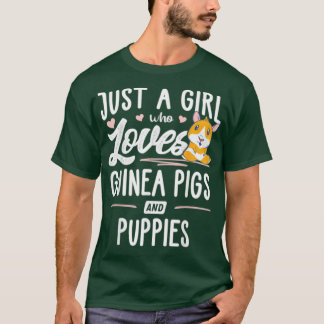 T-shirt Juste Une Fille Qui Aime Les Cochons De Guinée Et 