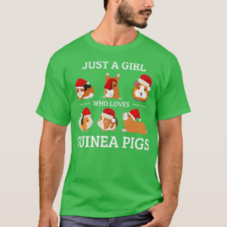 T-shirt Juste Une Fille Qui Aime Les Cochons De Guinée Mig
