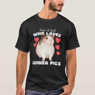 T-shirt Juste Une Fille Qui Aime Les Cochons De Guinée Mig