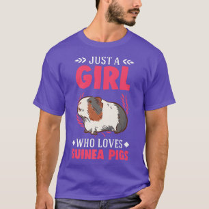 T-shirt Juste une fille qui aime les cochons de Guinée Pre