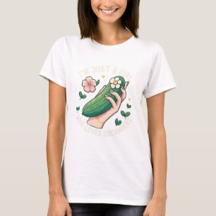 T-shirt Juste une fille qui aime les concombres - Végétari