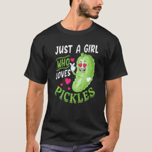 T-shirt Juste Une Fille Qui Aime Les Cornichons Cornichon 