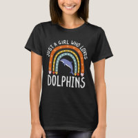 Juste Une Fille Qui Aime Les Dauphins Cadeau Arc E