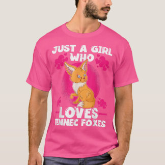 T-shirt Juste une fille qui aime les ennemis de Fennec
