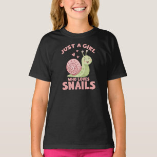 T-shirt Juste une fille qui aime les escargots