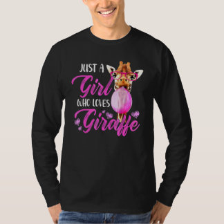 T-shirt Juste Une Fille Qui Aime Les Girafes