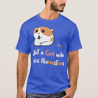 T-shirt Juste une fille qui aime les hamsters vêtements fe