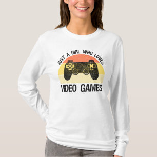 T-shirt Juste Une Fille Qui Aime Les Jeux Vidéo