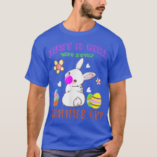 T-shirt Juste Une Fille Qui Aime Les Lapins Qui Soufflent 