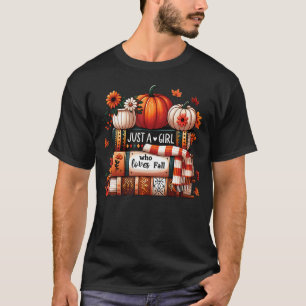 T-shirt Juste Une Fille Qui Aime Les Livres De Pumpkin D'a