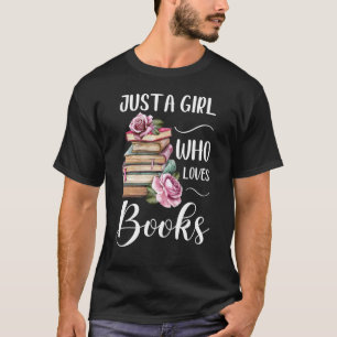 T-shirt Juste Une Fille Qui Aime Les Livres École Biblioth