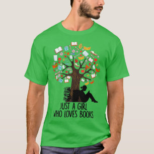 T-shirt Juste Une Fille Qui Aime Les Livres Lecture Livre