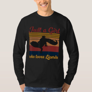 T-shirt Juste Une Fille Qui Aime Les Lizards Cute Lizard P