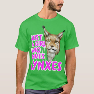 T-shirt Juste Une Fille Qui Aime Les Lynxes