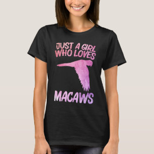 T-shirt Juste Une Fille Qui Aime Les Macaws Pour Les Femme