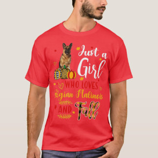 T-shirt Juste Une Fille Qui Aime Les Milices Belges Et Tom