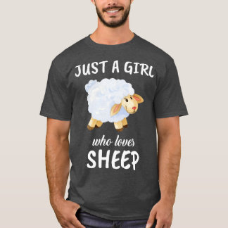 T-shirt Juste Une Fille Qui Aime Les Moutons