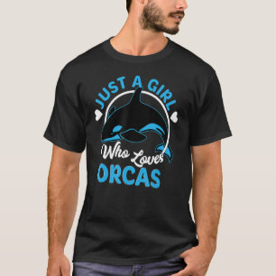 T-shirt Juste Une Fille Qui Aime Les Orques Tueurs Baleine