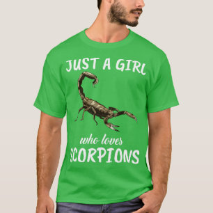 T-shirt Juste Une Fille Qui Aime Les Scorpions