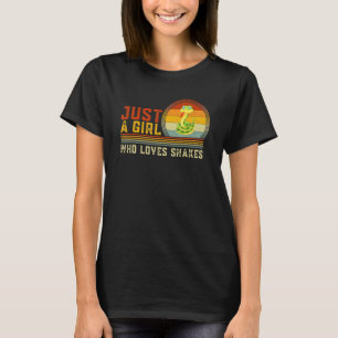 T-shirt Juste Une Fille Qui Aime Les Serpents Cute Snake G