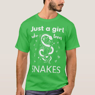T-shirt Juste une fille qui aime les serpents II
