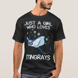 T-shirt Juste Une Fille Qui Aime Les Stingrays