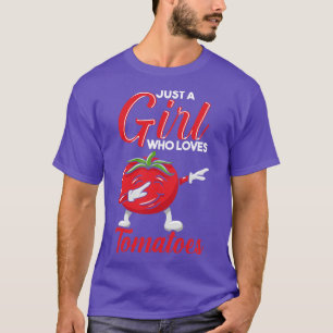 T-shirt Juste une fille qui aime les tomates