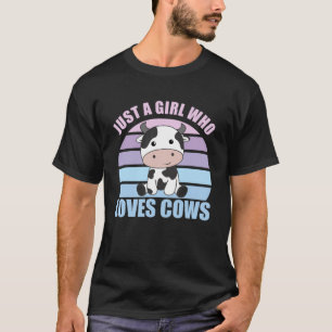 T-shirt Juste Une Fille Qui Aime Les Vaches Sweet Cow Anim
