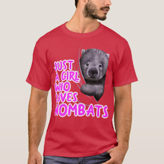 T-shirt Juste Une Fille Qui Aime Les Wombats