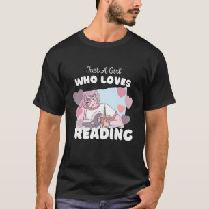 T-shirt Juste Une Fille Qui Aime Lire De Mignonnes Bookwor