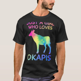 T-shirt Juste Une Fille Qui Aime L'Okapis Drôle Okapi