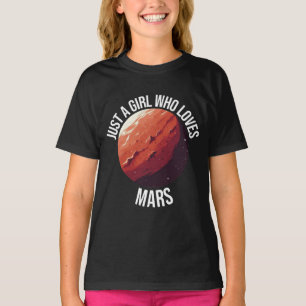 T-shirt Juste Une Fille Qui Aime Mars