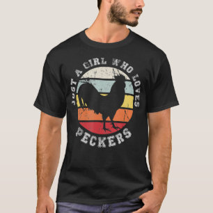 T-shirt Juste une fille qui aime Peckers Chicken (2)